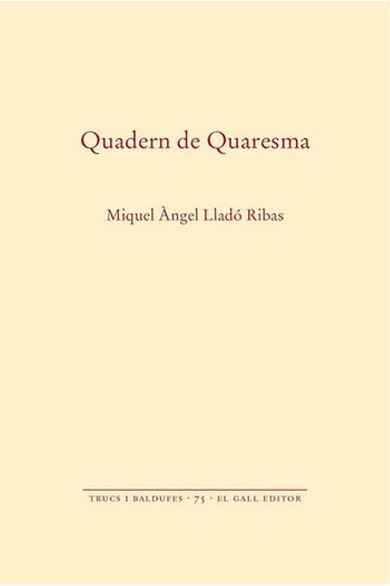 Quadern de Quaresma