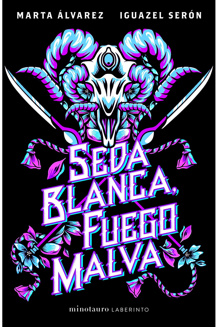 Seda blanca, fuego malva