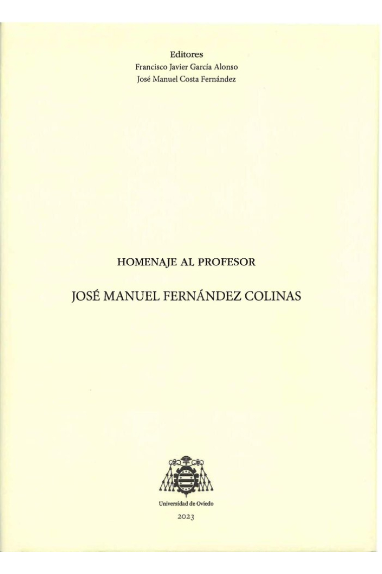 HOMENAJE AL PROFESOR JOSE MANUEL FERNANDEZ COLINAS