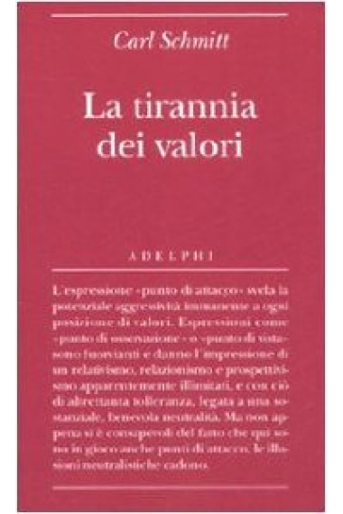 La tirannia dei valori