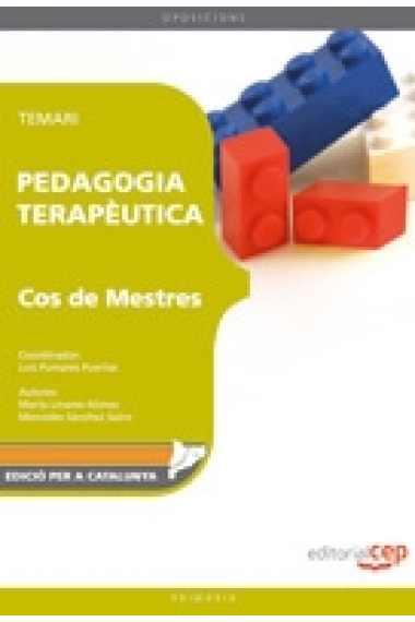 Cos de mestres. Pedagogía terapéutica. Temari