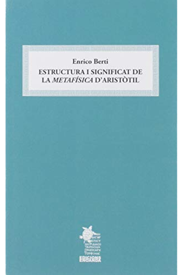 Estructura i significat de la Metafísica d'Aristòtil