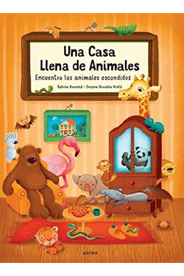 Una casa llena de animales (Encuentra los animales escondidos)