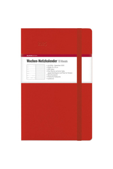 AGENDA 2025 BALACRON RED 18 MESES SV 13X21CM