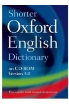 Shorter Oxford English Dictionary on CD-ROM version 3.0 ( compatible con Windows Y MAC ) 600000 entradas