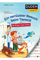 Duden Leseprofi - Ein verrückter Besuch beim Tierarzt, Erstes Lesen: Mit Bildern lesen lernen