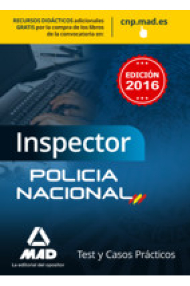 Inspector de Policía Nacional. Test y casos prácticos