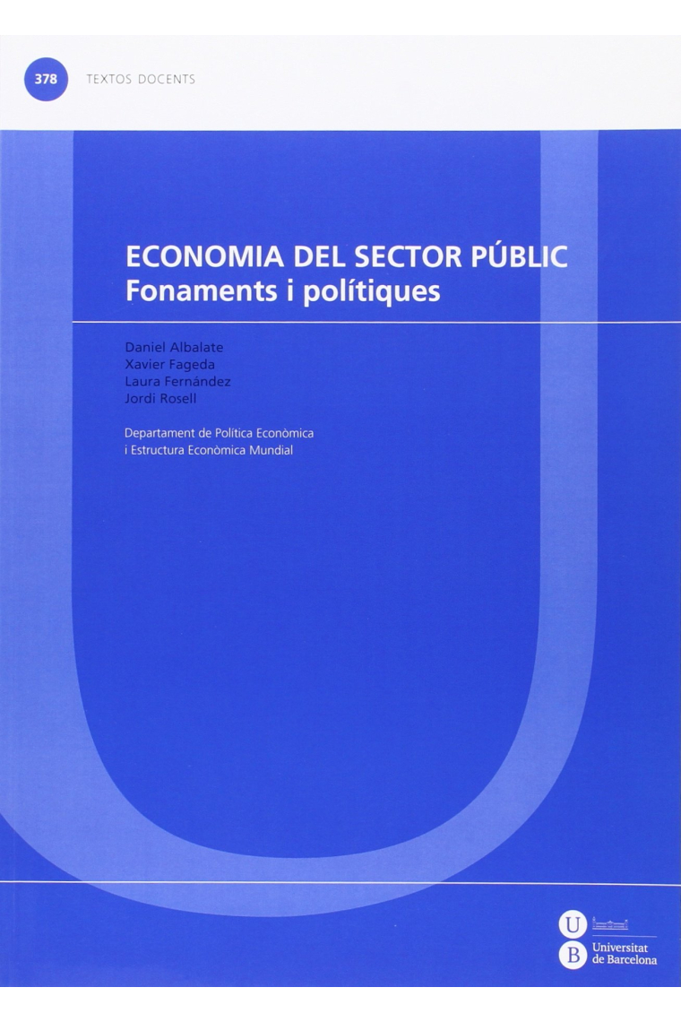 Economia del sector públic: fonaments i polítiques