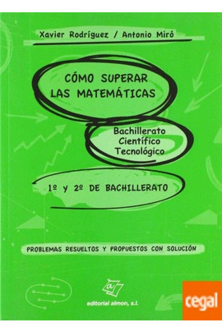 Cómo superar las matemáticas de 1º y 2º de Bachillerato científico y tecnológico. Problemas resueltos y propuestos con solución