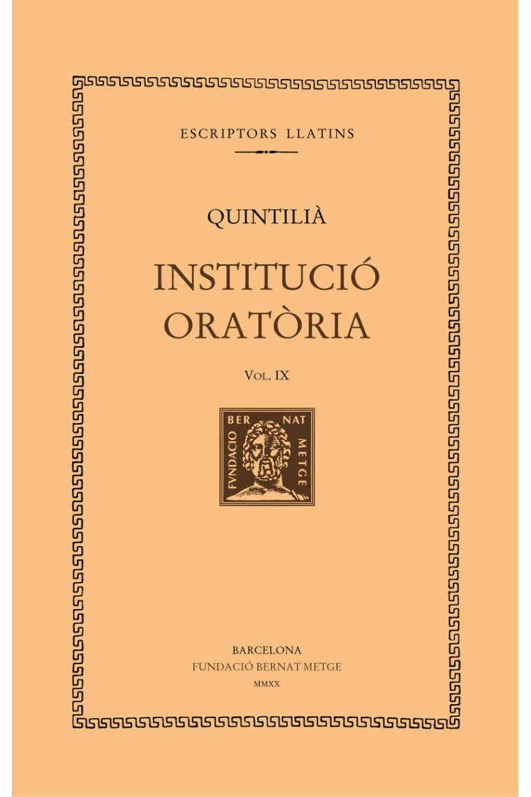 Institució Oratòria, vol. IX