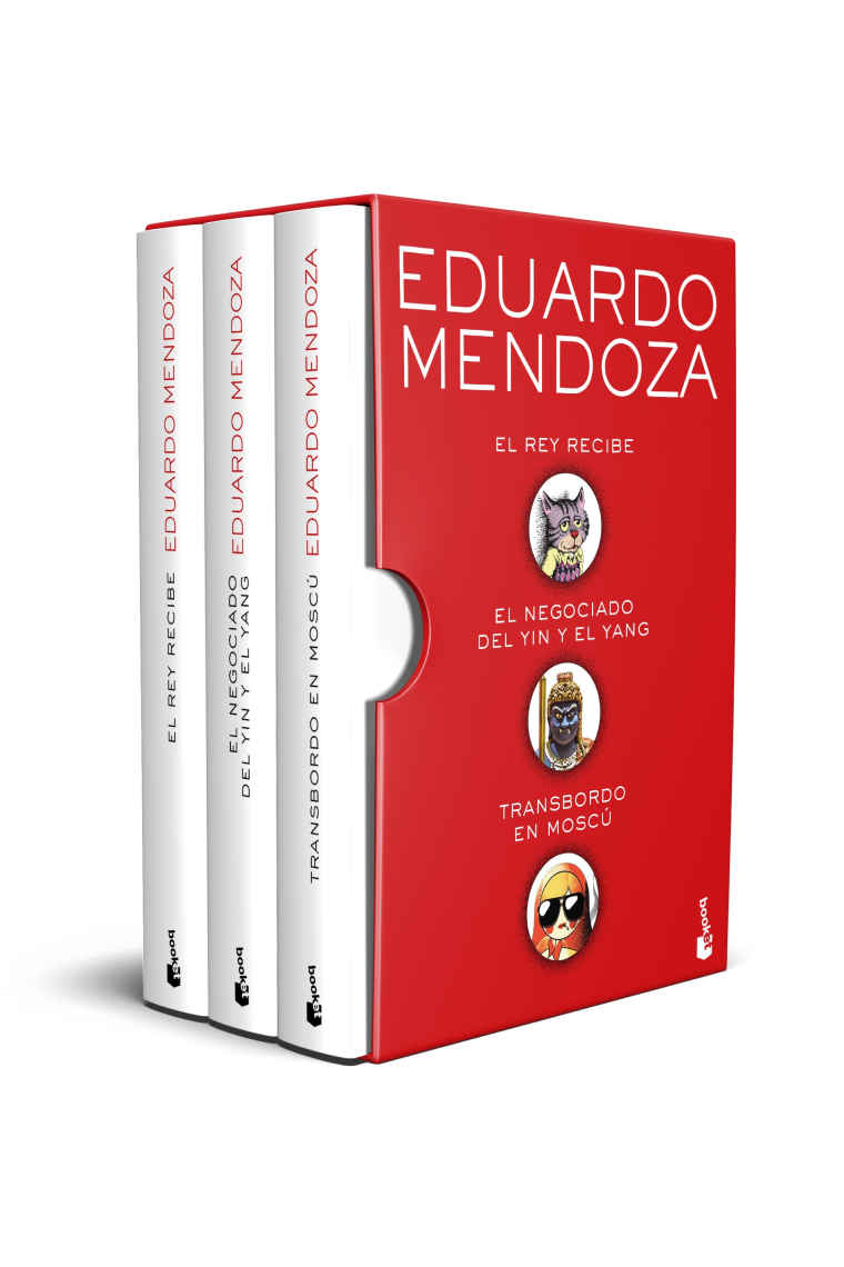 Estuche Eduardo Mendoza. El rey recibe · El negociado del yin y el yang · Transbordo en Moscú