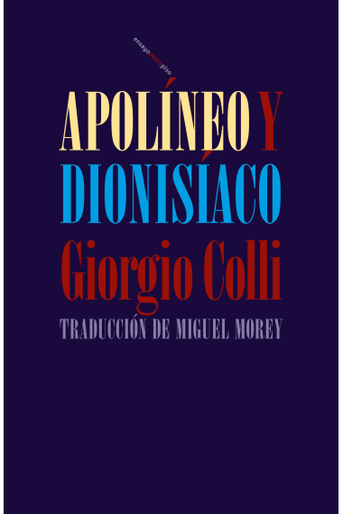 Apolíneo y dionisíaco