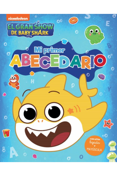 Mi primer abecedario Baby Shark (con letra ligada y mayúscula)