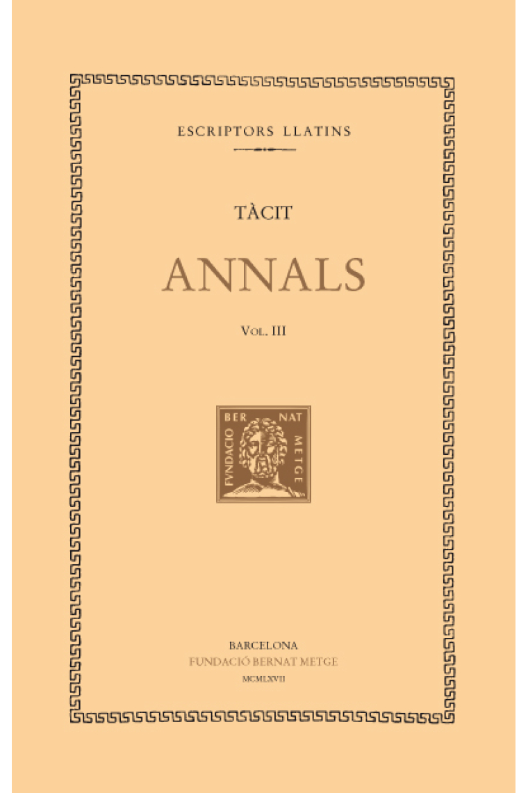 Annals, vol. III: llibres V-Vi, XI