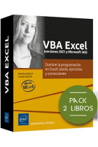 VBA EXCEL VERSIONES 2021 Y MICROSOFT 365 PACK 2 LIBROS