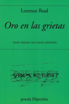 Oro en las grietas (XXXIX  Premio de Poesía Hiperión)