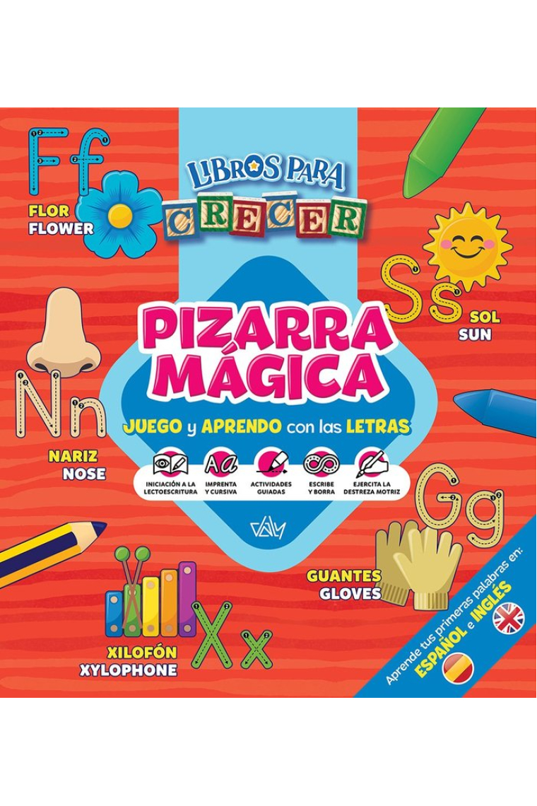 PIZARRA MAGICA LETRAS Y NUMEROS BILINGUE