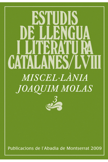 Miscel.lània Joaquim Molas Vol.3