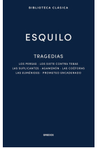 Tragedias: Los persas · Los siete contra Tebas · Las suplicantes · Agemenón · Las coéforas