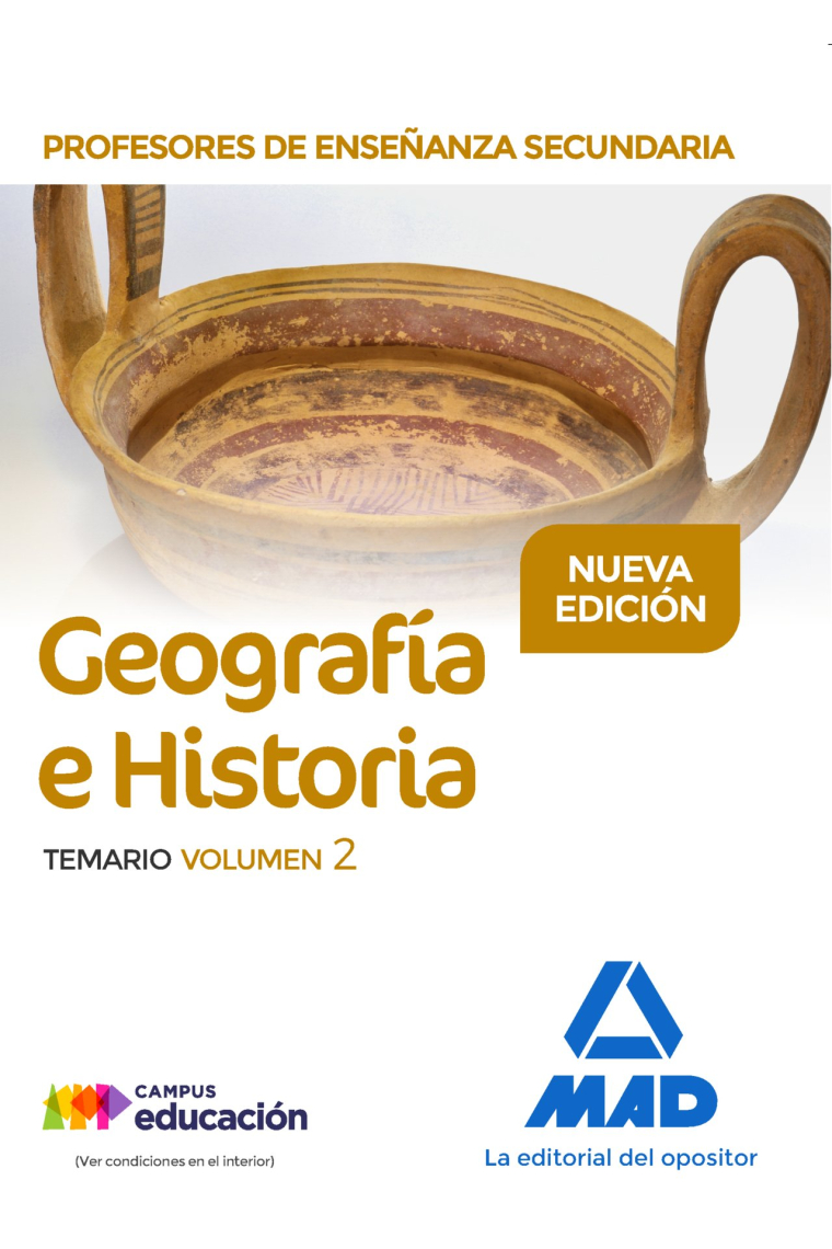 Profesores de Enseñanza Secundaria Geografía e Historia Temario volumen 2