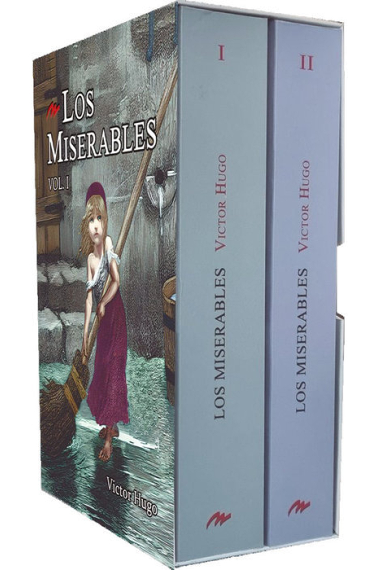 Estuche lujo de Los Miserables al completo (I Y II)