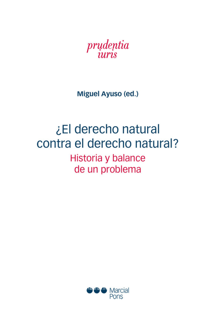 EL DERECHO NATURAL CONTRA EL DERECHO NATURAL HISTORIA Y BAL