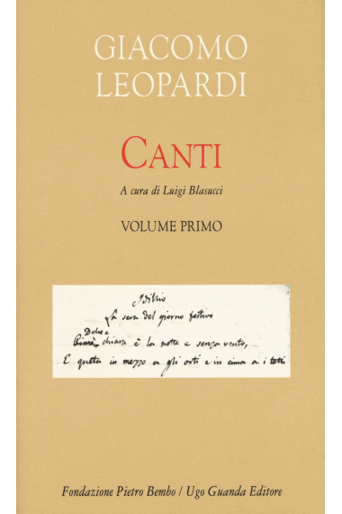 Canti (Vol. 1) (Biblioteca di scrittori italiani. Fondazione Pietro Bembo)