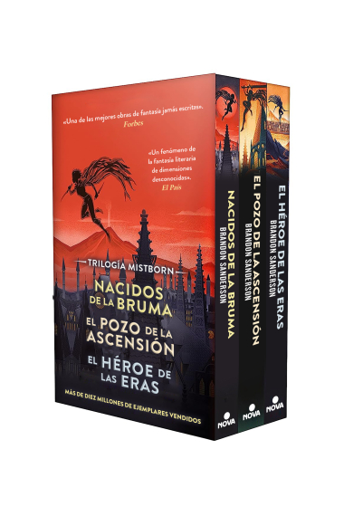 Estuche trilogía Mistborn. El imperio final · El pozo de la ascensión · El héroe de las eras