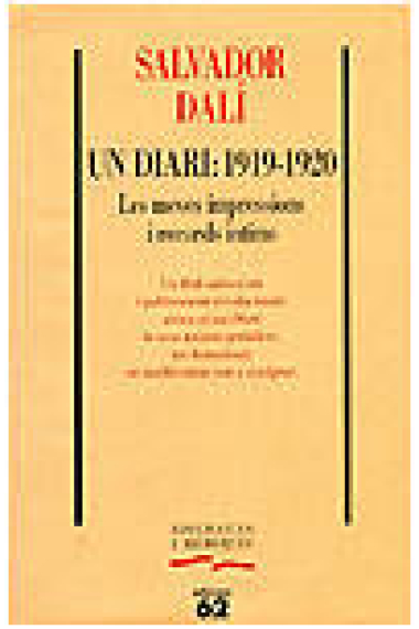 Un diari, 1919-1920 les meves impressions i records íntims