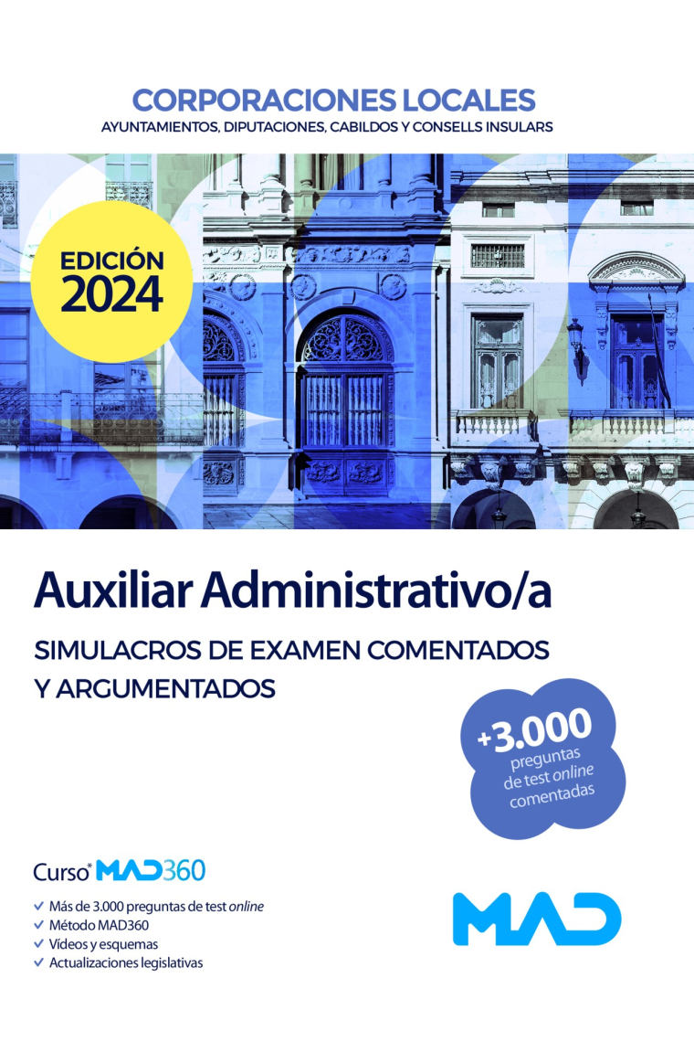 Auxiliar administrativo/a corporacion local simulacro examen