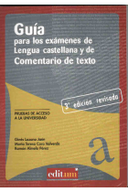 Guía para los exámenes de Lengua castellana y de Comentario de texto