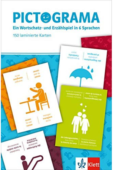 Pictograma: Ein Wortschatz- und Erzählspiel in 6 Sprachen (Deutsch, Englisch, Spanisch, Französisch, Italienisch, Russisch). 150 laminierte Spielkarten