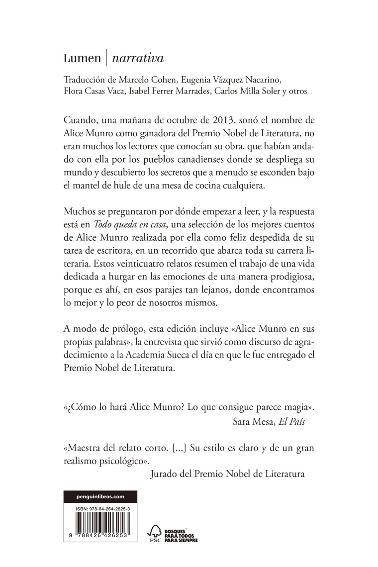 Todo queda en casa. Cuentos escogidos