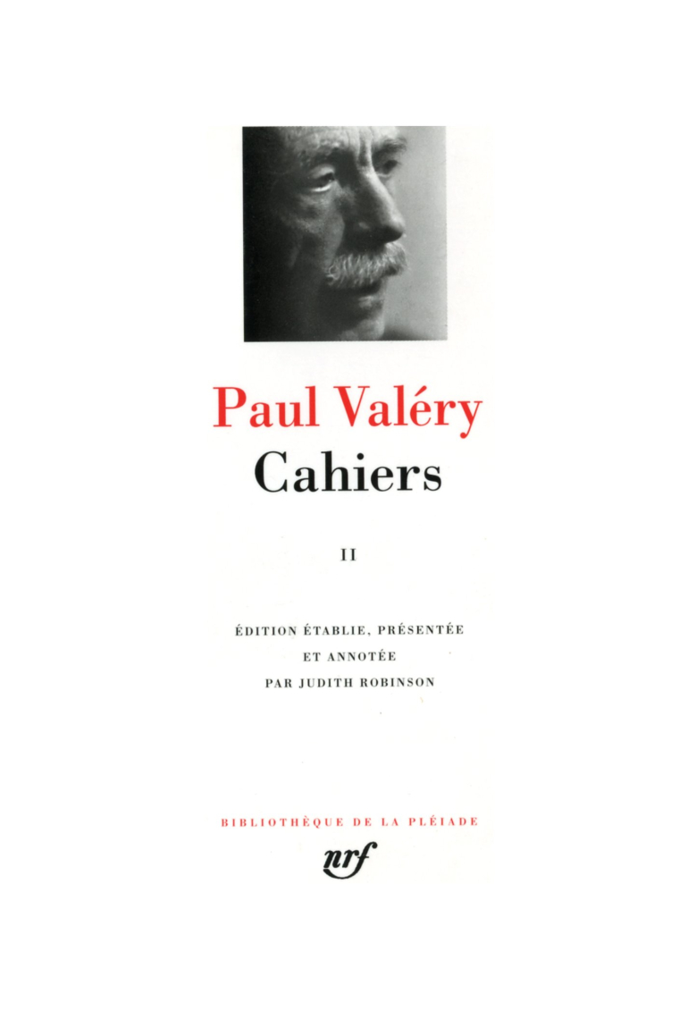 Cahiers, tome II