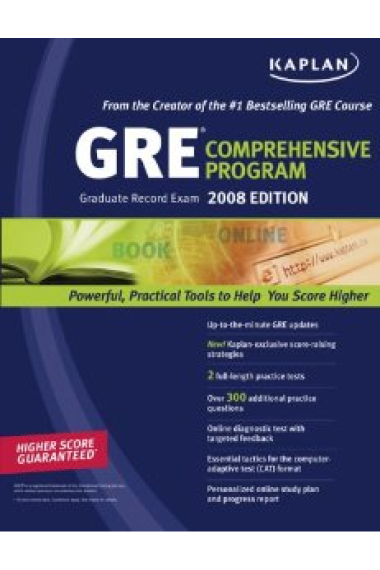 Kaplan GRE Exam 2008 edition. Comprehensive Program