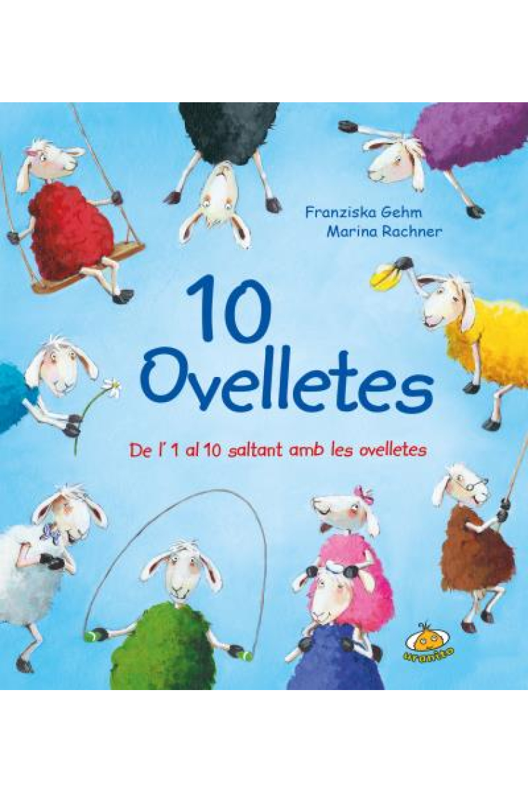 10 ovelletes. De l'1 al 10 saltant amb les ovelletes