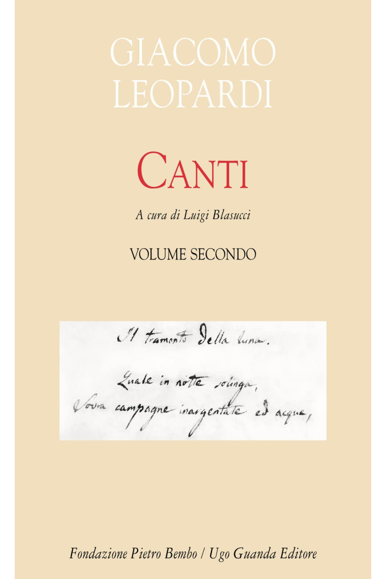 Canti (Vol. 2) (Biblioteca di scrittori italiani)