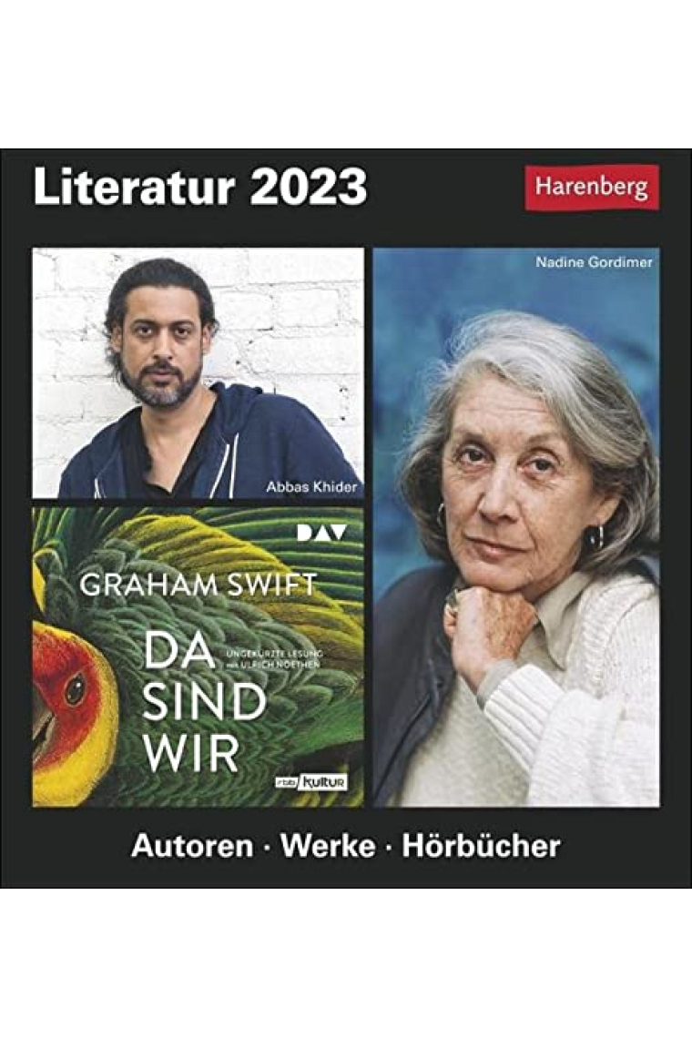 Literatur Tagesabreißkalender 2025: Kulturkalender - Autoren, Werke, Hörbücher