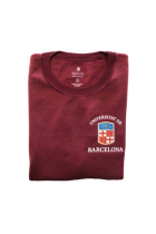 Dessuadora UB ECO Escut sense Caputxa Color Vi Talla-XL(Unisex) Universitat de Barcelona (ref 14.10)