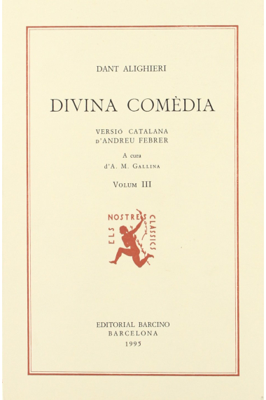 Divina Comedia III (Versió catalana d'Andreu Febrer)