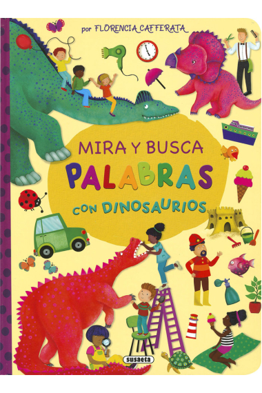 MIRA Y BUSCA PALABRAS CON DINOSAURIOS