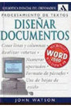 Procesamiento de textos.Diseñar documentos