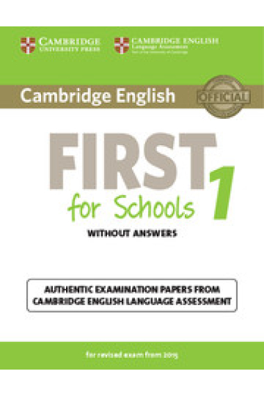 First for Schools Self-Study Pack 2015