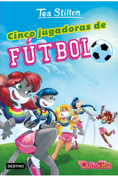 Cinco jugadoras de fútbol