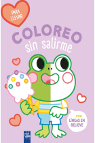 Coloreo sin salirme -para llevar-. Rana