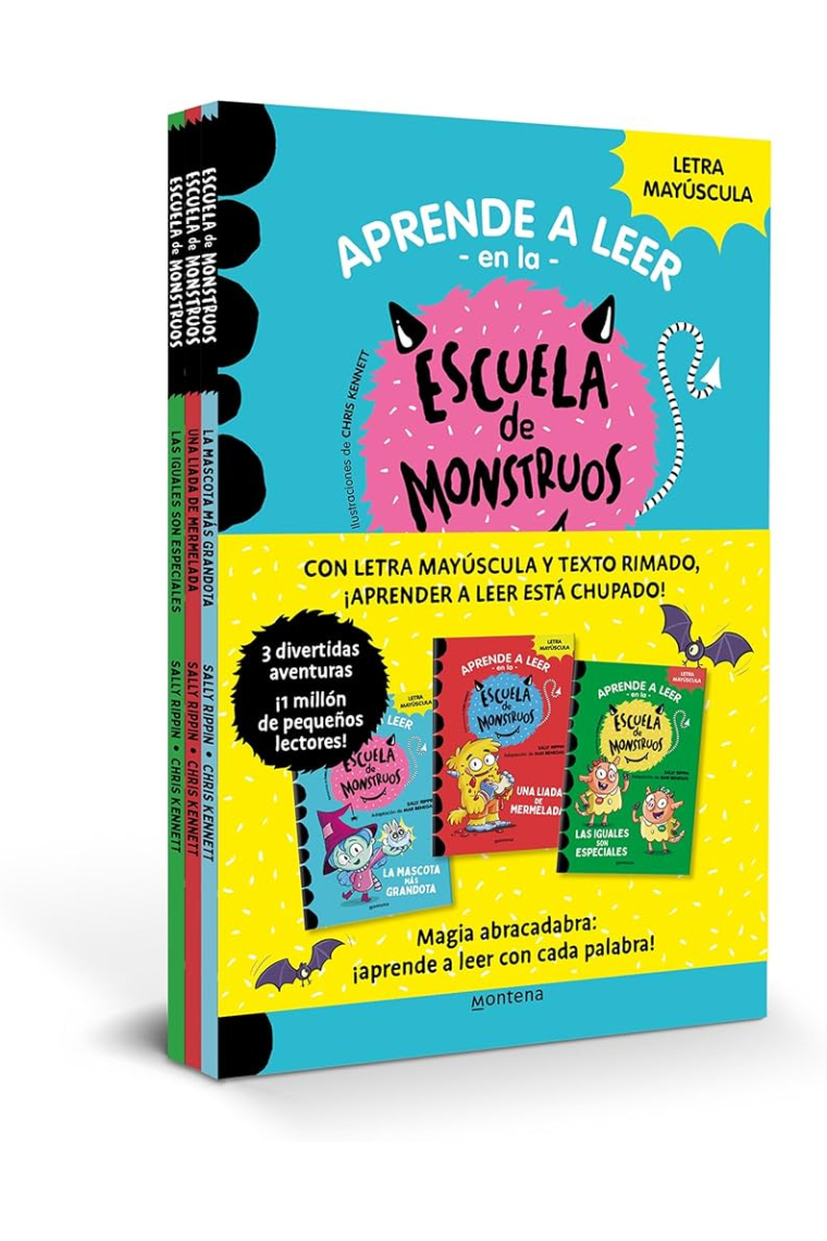 Aprender a leer en la Escuela de Monstruos - Pack con los libros 1-8 (¡Incluye un regalo!)