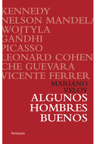 Algunos hombres buenos. Kennedym Mandela, Wojtila, Gandhi, Picasso, Cohen, Che Guevara, Vicente Ferrer