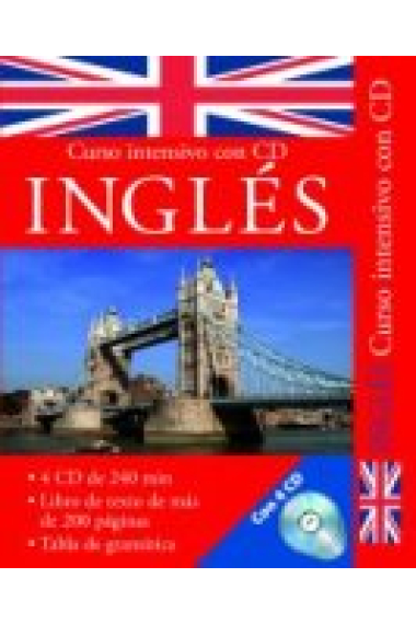 Curso intensivo con CD Inglés. Libro + Guía Gramática + 4 CD-s