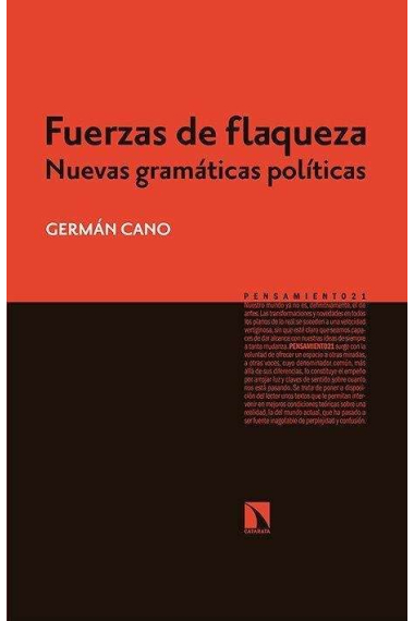 Fuerzas de flaqueza: nuevas gramáticas políticas, del 15-M a Podemos