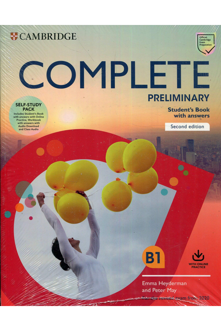 Complete Preliminary Revised exam from 2020 - SELF-STUDY PACK - Student's + Workbook + Class Audio Download with Answers and Online Practice